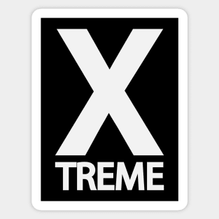 Extreme being extreme artistic design Sticker